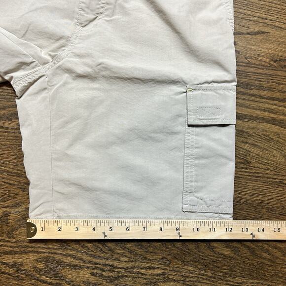 Eddie Bauer Shorts Mens 32 Beige Cargo Hiking Outdoor Utility Mesh Pocket - Picture 11 of 12